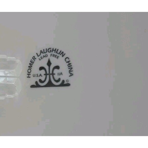 Homer Laughlin China Maytime Patter Lunch Plates Salad Set Of 2 USA - Picture 5 of 6